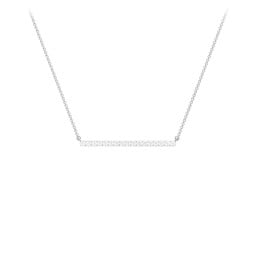 Gemstone Bar Pendant Necklace