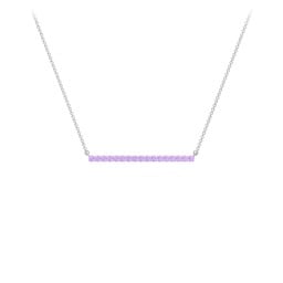 Gemstone Bar Pendant Necklace