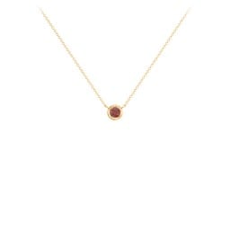 Bezel Set 3mm Gemstone Pendant