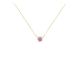 Bezel Set 3mm Gemstone Pendant