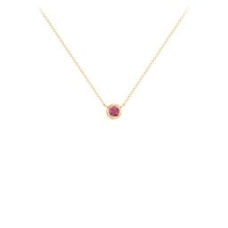 Bezel Set 3mm Gemstone Pendant