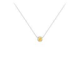 Bezel Set 3mm Gemstone Pendant