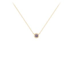 Bezel Set 3mm Gemstone Pendant