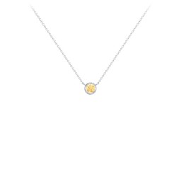 Bezel Set 3mm Gemstone Pendant