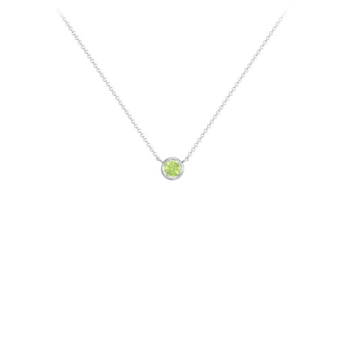 Bezel Set 3mm Gemstone Pendant