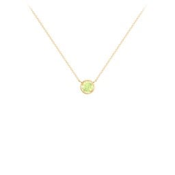 Bezel Set 4mm Gemstone Pendant