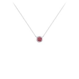 Bezel Set 4mm Gemstone Pendant