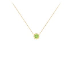 Bezel Set 4mm Gemstone Pendant