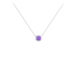 Bezel Set 4mm Gemstone Pendant