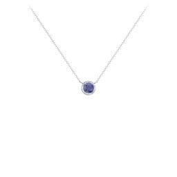 Bezel Set 4mm Gemstone Pendant