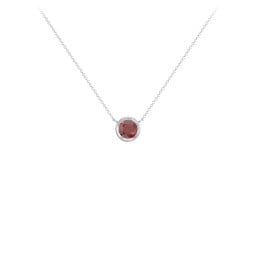 Bezel Set 5mm Gemstone Pendant