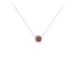 Bezel Set 5mm Gemstone Pendant