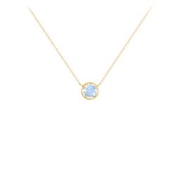 Bezel Set 5mm Gemstone Pendant