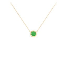 Bezel Set 5mm Gemstone Pendant