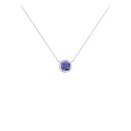 Bezel Set 5mm Gemstone Pendant