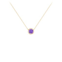 Bezel Set 5mm Gemstone Pendant