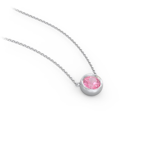 Bezel Set 5mm Gemstone Pendant