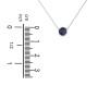 Bezel Set 5mm Gemstone Pendant