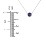 Bezel Set 5mm Gemstone Pendant – 18K Gold Plated Silver with Peridot