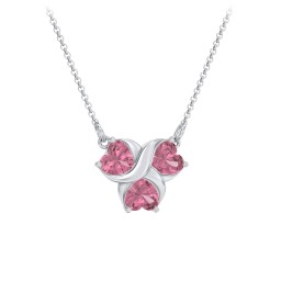 Love and Kisses 3 Gemstone Pendant