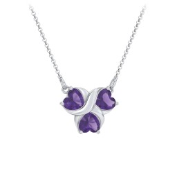 Love and Kisses 3 Gemstone Pendant