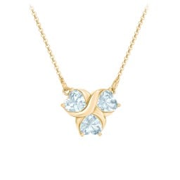 Love and Kisses 3 Gemstone Pendant