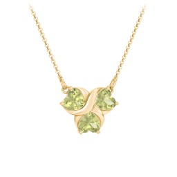 Love and Kisses 3 Gemstone Pendant