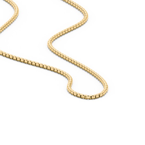 22" Rounded Box Chain Necklace