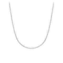 16" Open Curb Chain Necklace – Sterling Silver