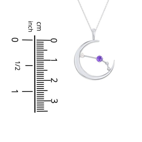 Engravable Taurus Constellation Necklace With Gemstone