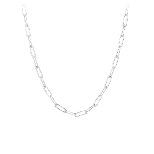18" Bold Paper Clip Chain Necklace – Sterling Silver