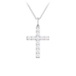 Medium Gemstone Cross Pendant