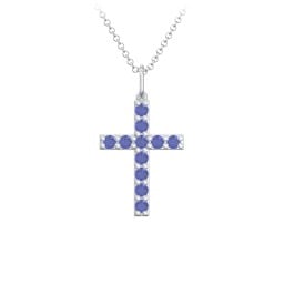 Medium Gemstone Cross Pendant