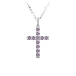Medium Gemstone Cross Pendant