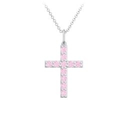 Medium Gemstone Cross Pendant