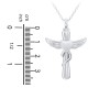 Engravable Winged Cross Urn Necklace in Yellow Ion-Plated Steel