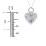 Radiant Caged Heart Necklace with 1-6 Birthstones