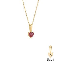 Engravable Generations Stacking Hearts Pendant - 1