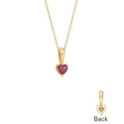 Engravable Generations Stacking Hearts Pendant - 1