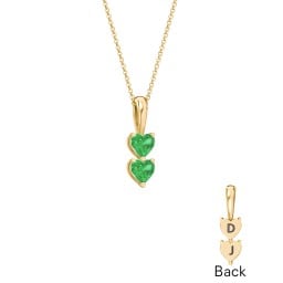 Engravable Generations Stacking Hearts Pendant - 2