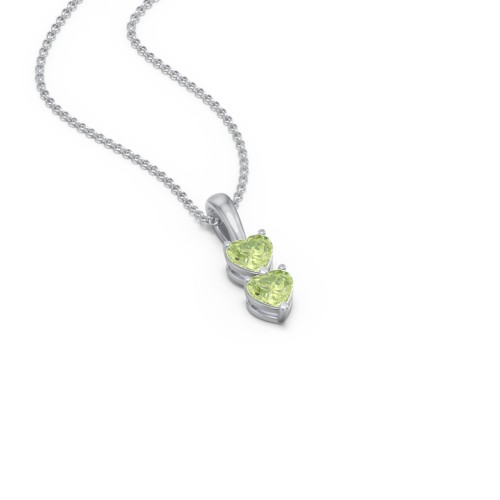 Engravable Generations Stacking Hearts Pendant - 2