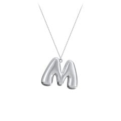 Custom Bubble Initial Necklace