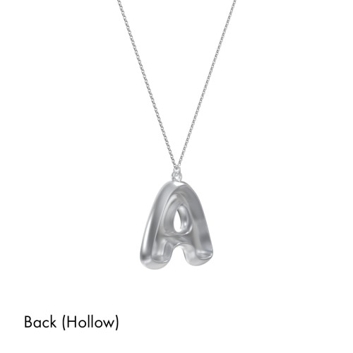 Custom Bubble Initial Necklace