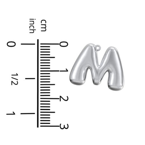 Custom Bubble Initial Necklace