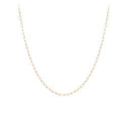 Diamond-Cut 18" Paper Clip Chain Necklace