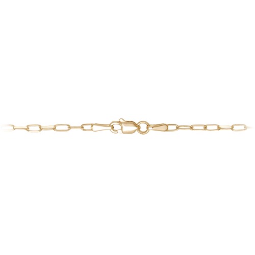 Diamond-Cut 18" Paper Clip Chain Necklace