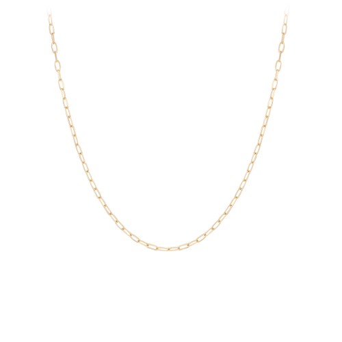 Diamond-Cut 18" Paper Clip Chain Necklace