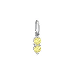 2 Gemstone Vertical Charm