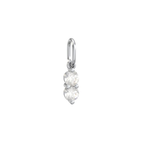 2 Gemstone Vertical Charm