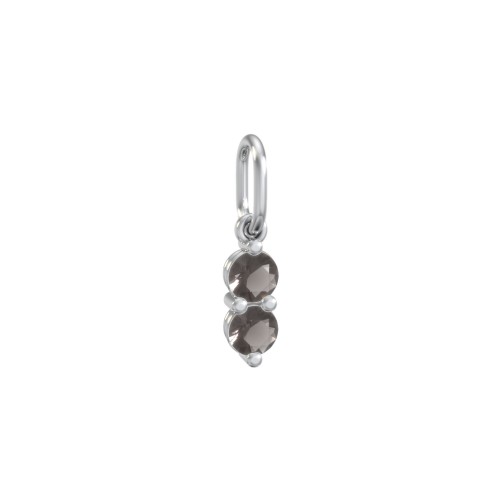 2 Gemstone Vertical Charm